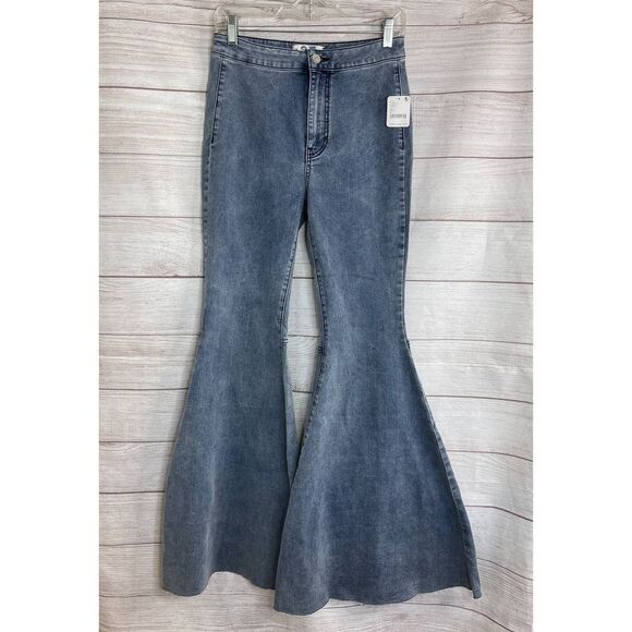 Free People Just Float Cloudy Indigo Jean Pants Size 27 - Picture 3 of 9
